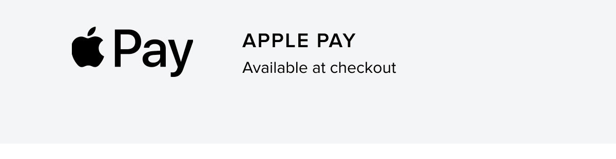 Apple pay available at checkout