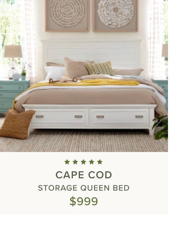 CAPE COD Storage Queen Bed \\$999
