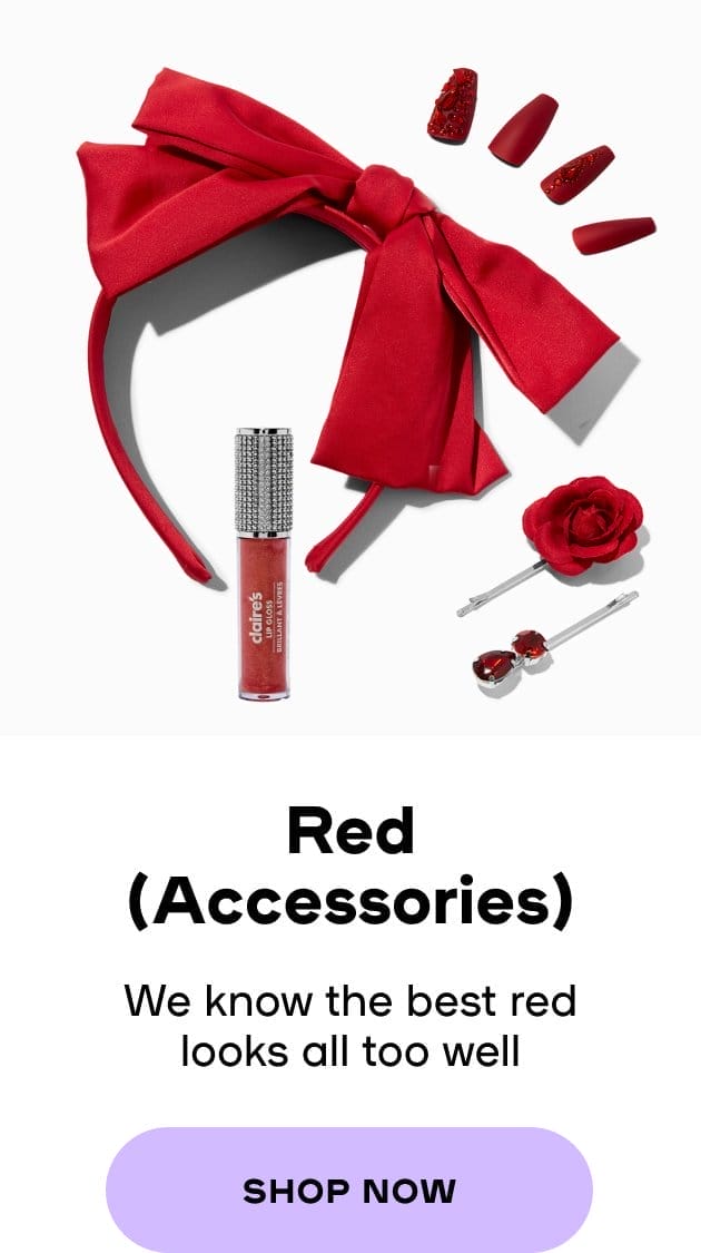 Red (Accessories) We know the best red looks all too well - SHOP NOW 