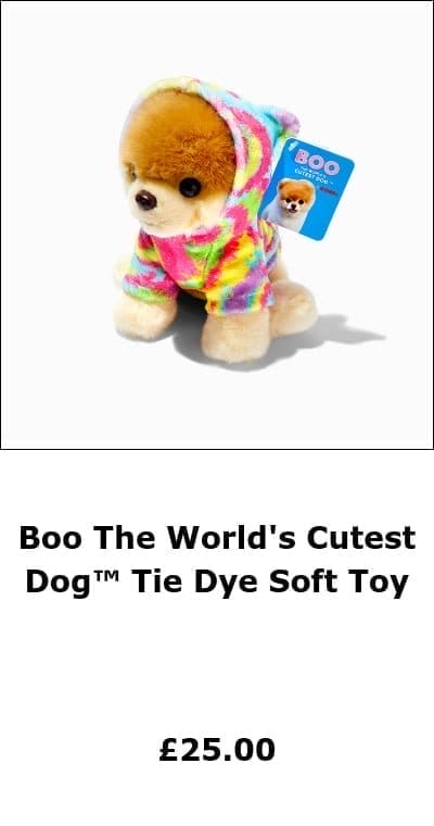 Boo The World's Cutest Dog™ Tie Dye Soft Toy