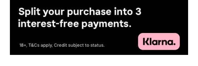 Split your purchase into 3 interest-free payments - Shop today. Get more time to pay with Klarna