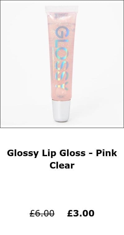 Glossy Lip Gloss - Pink Clear