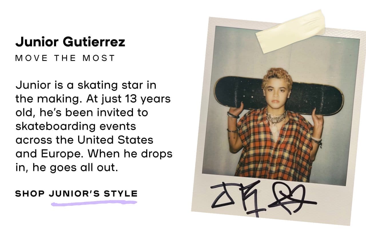 Get To Know Our Visionaries - Junior Gutierrez Move the Most