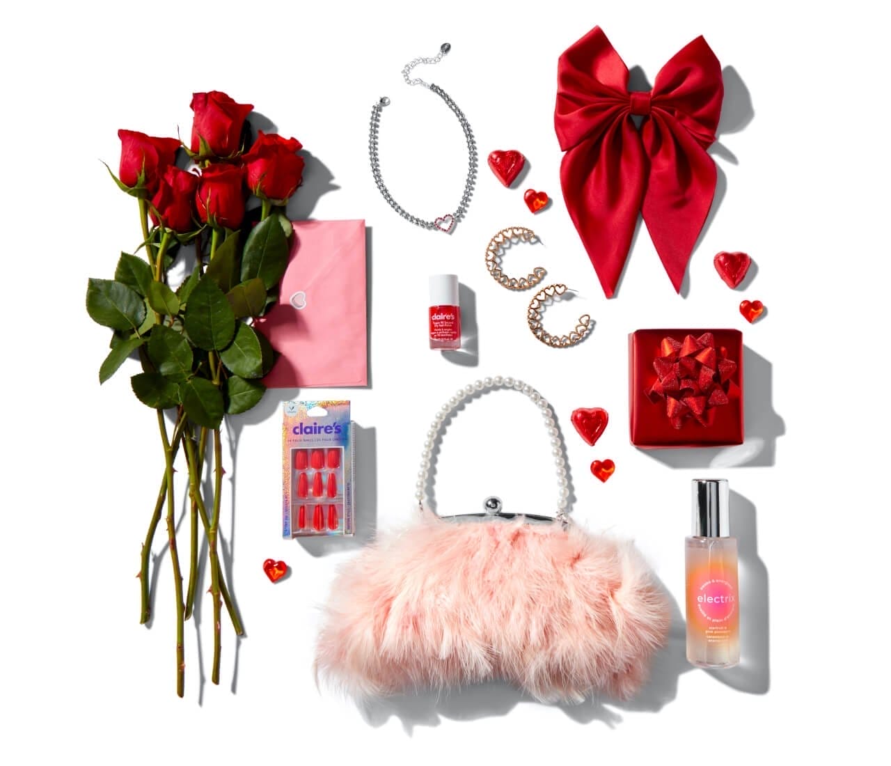 TOP V-DAY PICKS For your bestie or your boo, share the love this V-Day at Claire's! Order with Click & Collect to get within 2 hours 