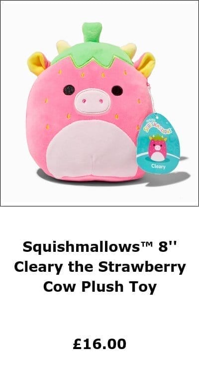 Squishmallows™ 8'' Cleary the Strawberry Cow Plush Toy