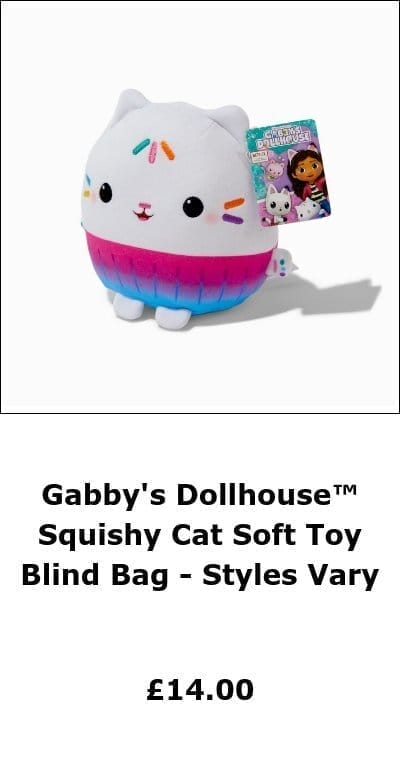Gabby's Dollhouse™ Squishy Cat Soft Toy Blind Bag - Styles Vary