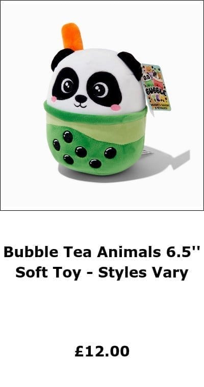 Bubble Tea Animals 6.5'' Soft Toy - Styles Vary