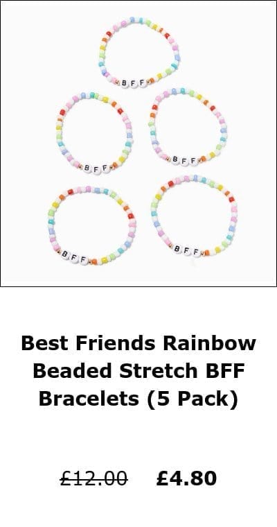Best Friends Rainbow Beaded BFF Bracelets