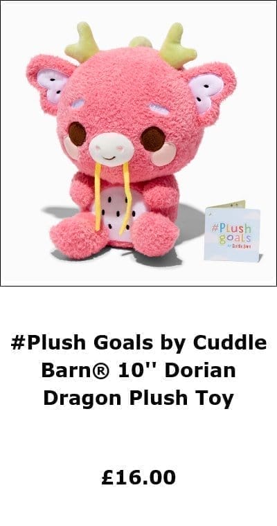 #Plush Goals by Cuddle Barn® 10'' Dorian Dragon Plush Toy