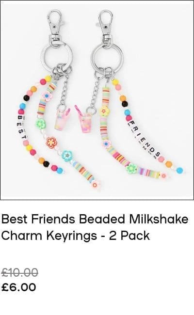 Best Friends Neon Beaded ''BFF'' Stretch Bracelets - 2 Pack