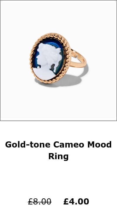 Gold-tone Cameo Mood Ring