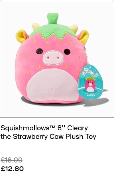 Squishmallows™ 8'' Cleary the Strawberry Cow Plush Toy