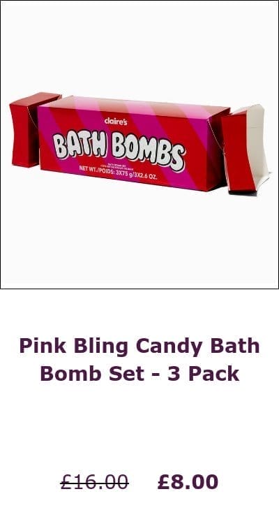 Pink Bling Candy Bath Bomb Set