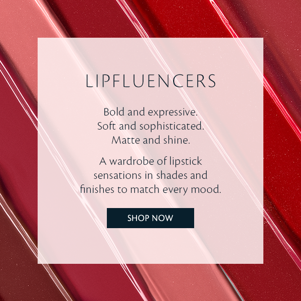 Lipfluencers. Shop Now.