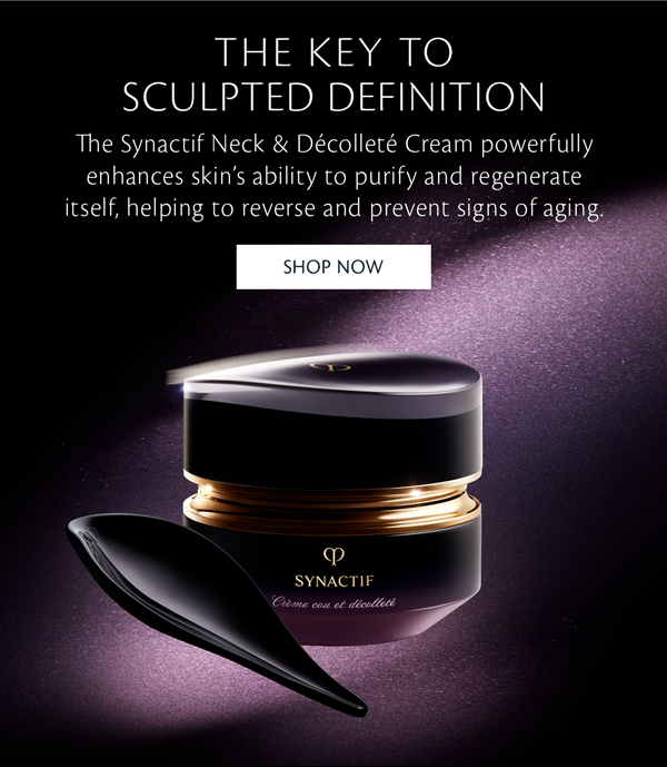 The Key to Sculpted Definition. Synactif Neck & Decollete Cream. Shop Now.