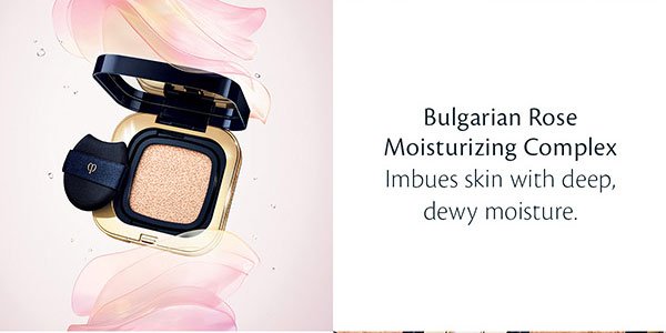 Bulgarian Rose moisturizing complex imbues skin with deep, dewy moisture.