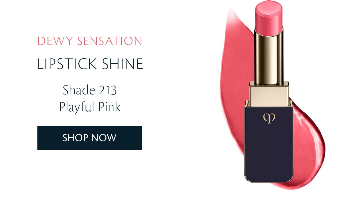 Lipstick Shine. Shade 213 - Playful Pink. Shop Now.