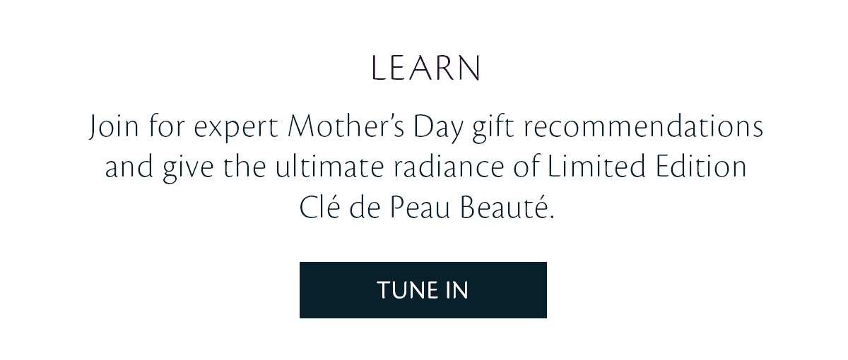 Join us to disover Mother's Day gift recommendations. Tune In. 