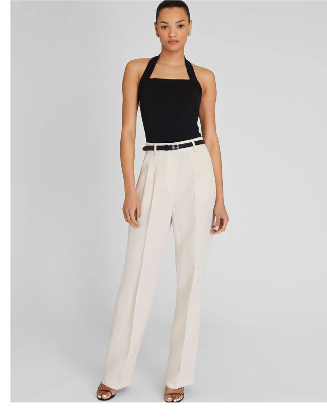 Pleated Lightweight Trouser