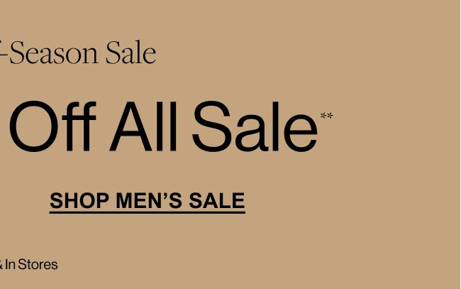 Shop Men's Sale 