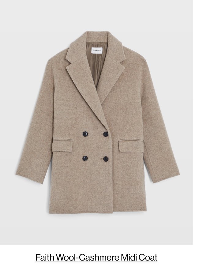 Faith Wool-Cashmere Midi Coat