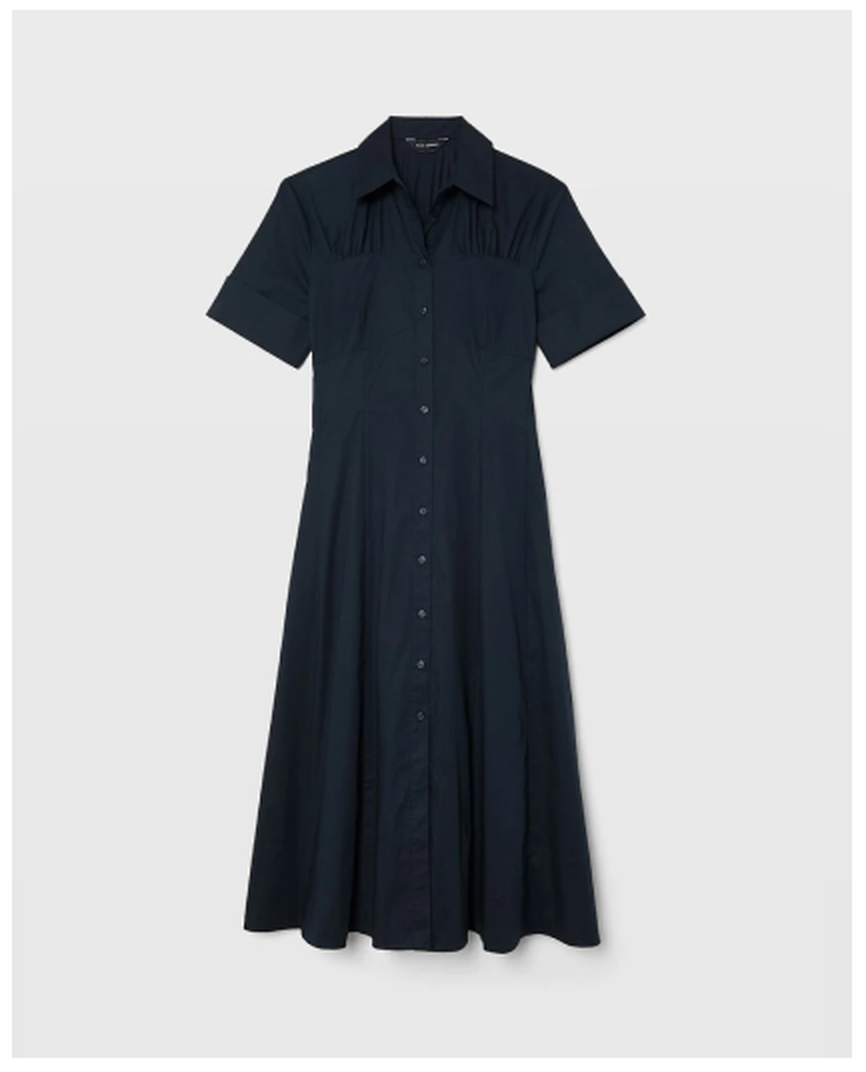 Cotton Poplin Shirt Dress