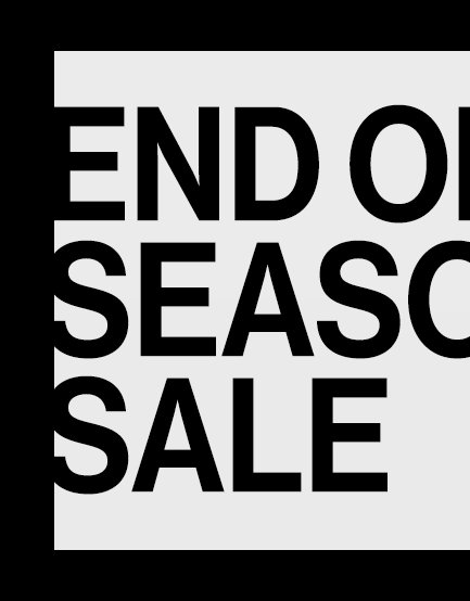 End Of Season Sale 