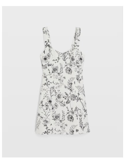 Toile Print Mini Dress