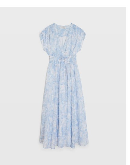 Floral Tie Front Midi Dress