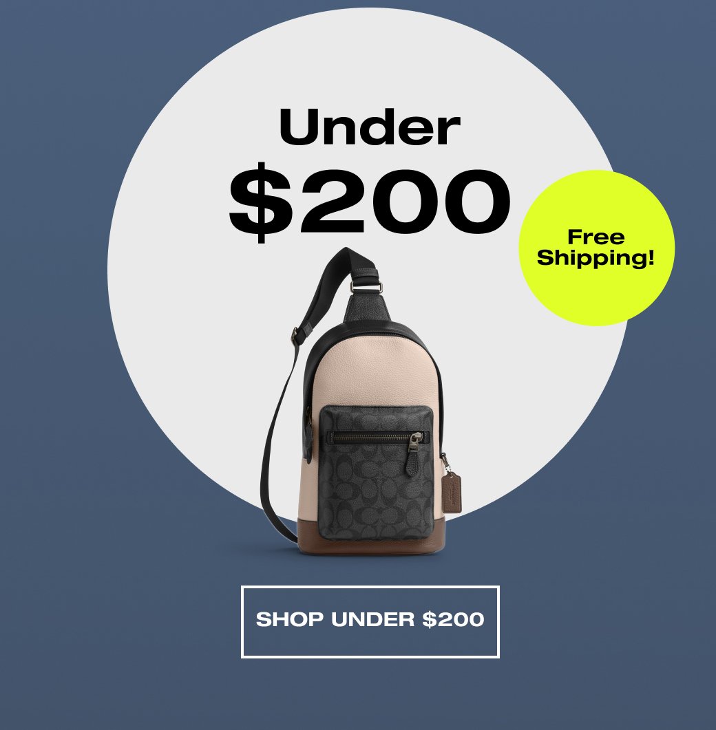 Under \\$200. SHOP UNDER \\$200. Free shipping