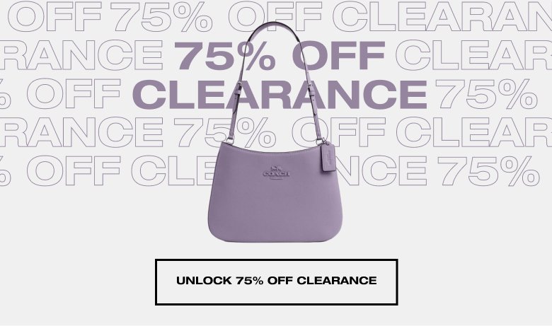 75% Off Clearance UNLOCK 75% OFF CLEARANCE 