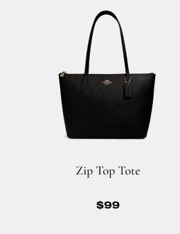 Zip Top Tote \\$99