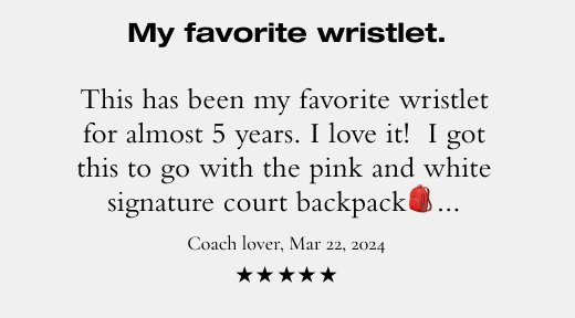 My favorite wristlet. This has been my favorite wristlet for almost 5 years. I love it! I got this to go with the pink and white signature court backpack... Coach lover, Mar 22, 2024