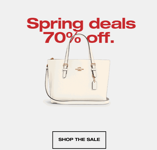 Spring deals 70% off. SHOP THE SALE