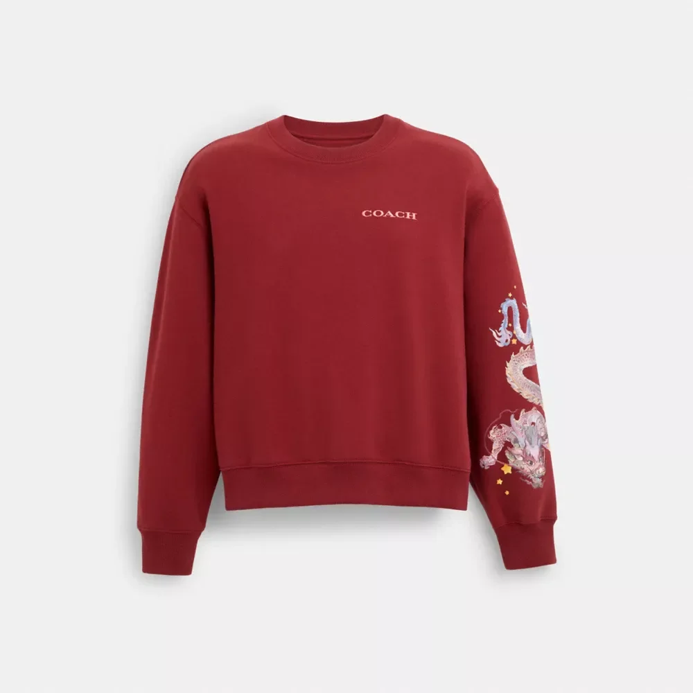 New Year Crewneck With Dragon