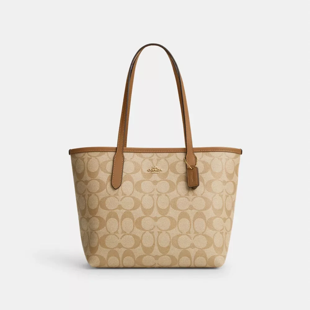 Mini City Tote In Signature Canvas