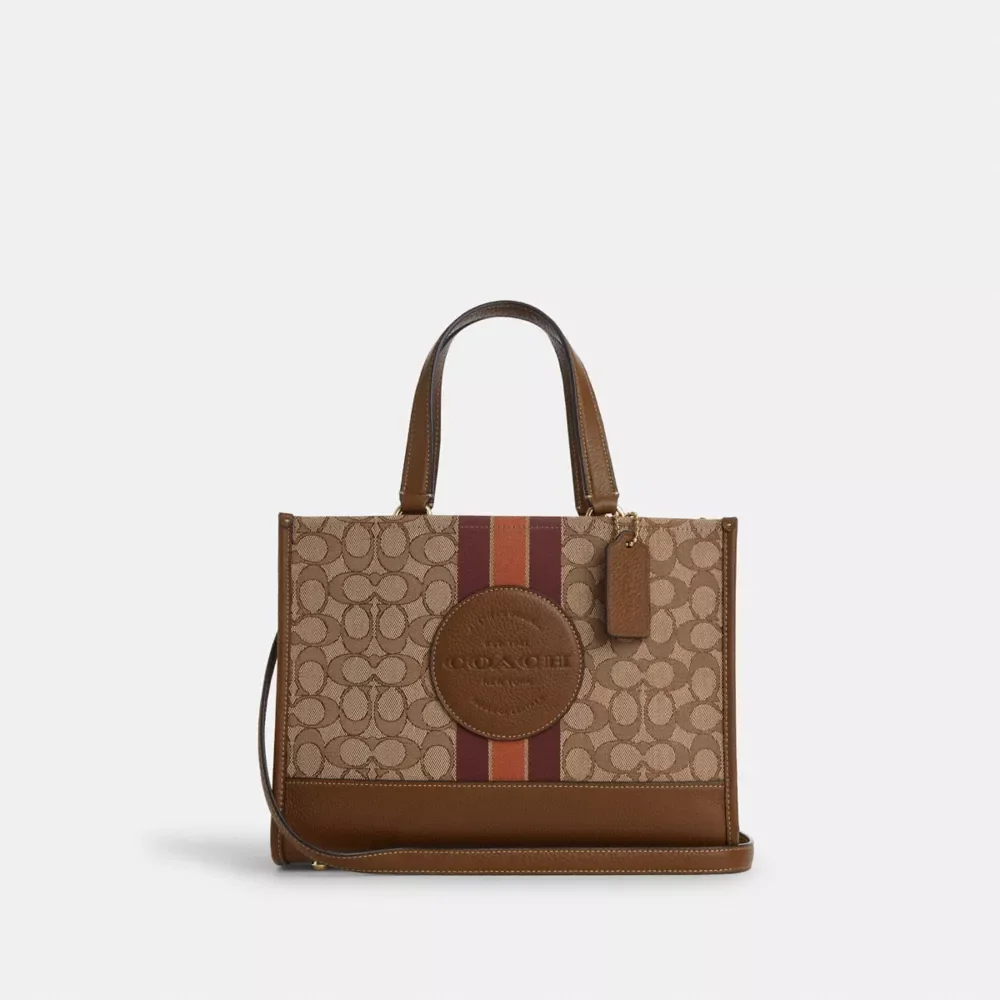 Dempsey Carryall In Signature Jacquard With Stripe And Coach Patch