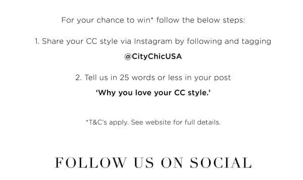 Win a \\$100 City Chic Voucher