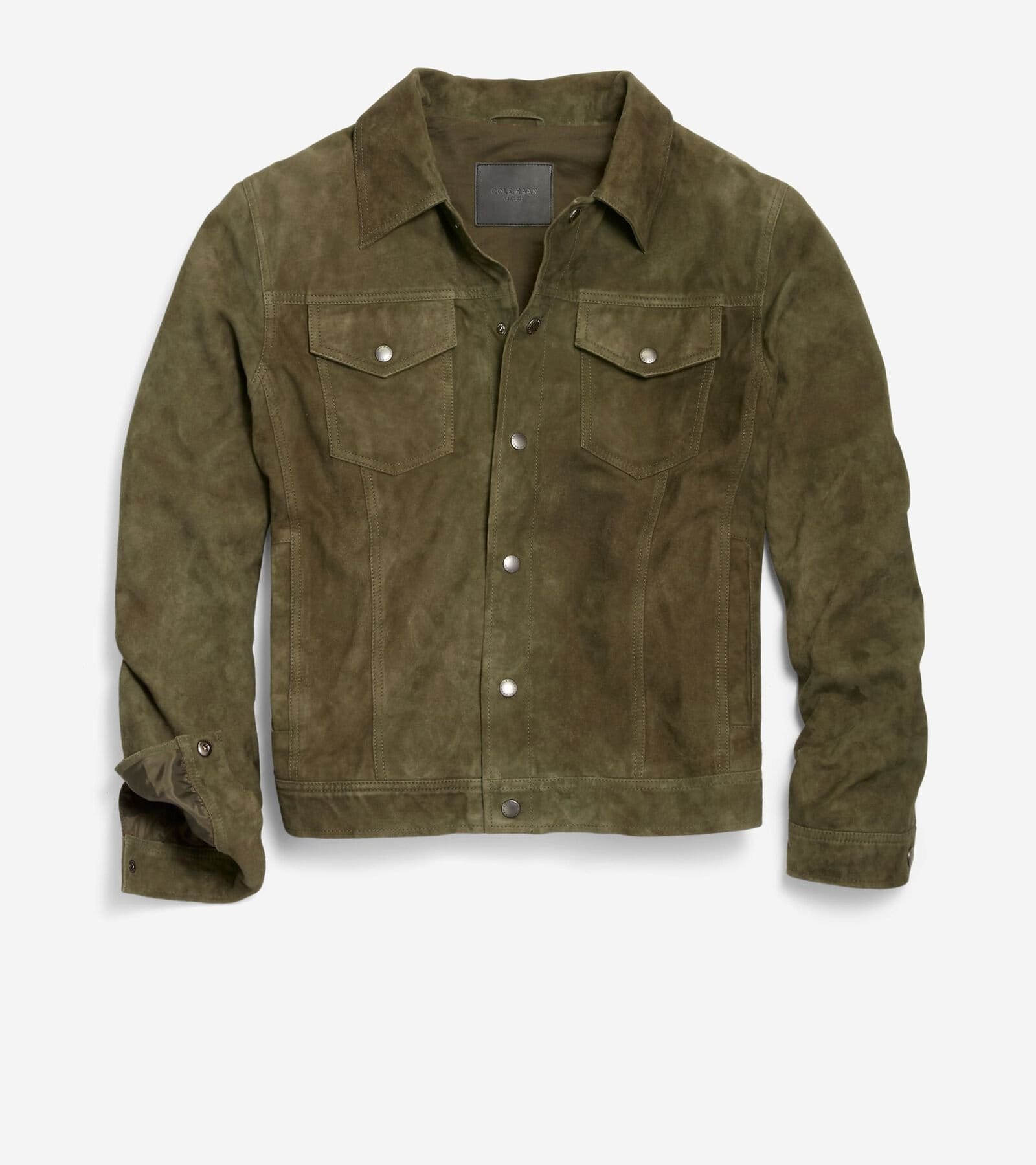 Cole Haan Trucker Suede Jacket