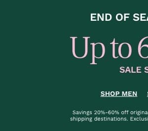 Shop men's sneakers up to 60% off