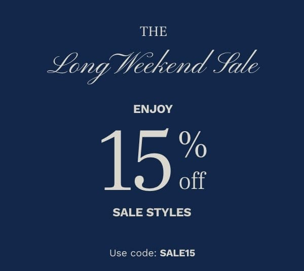 The Long Weekend Sale