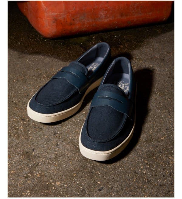 Men's Canvas Pinch Weekender Penny Loafers | Blue Canvas