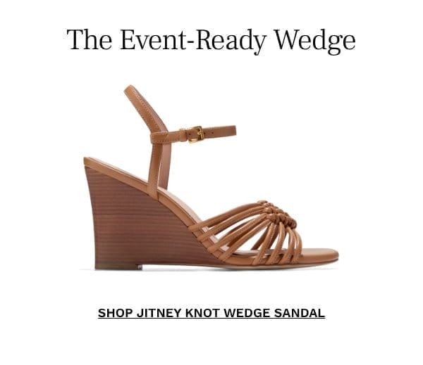 Shop the Jitney Knot Wedge Sandal