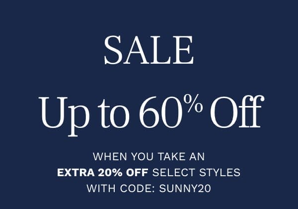 SALE Up to 60% Off