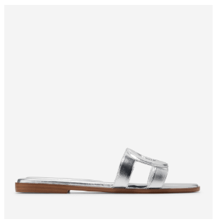 Chrisee Slide Sandal in Silver