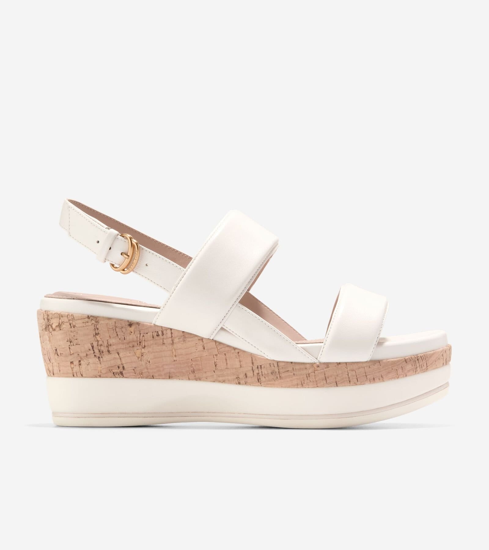 Cole Haan Women's Aislin Wedge Sandal - Beige | Size 5.5