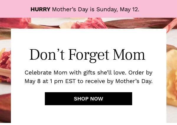 Shop Mother's Day Gifts Now