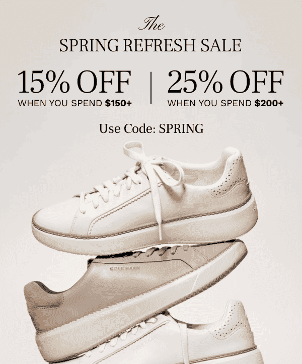 THE SPRING REFRESH SALE