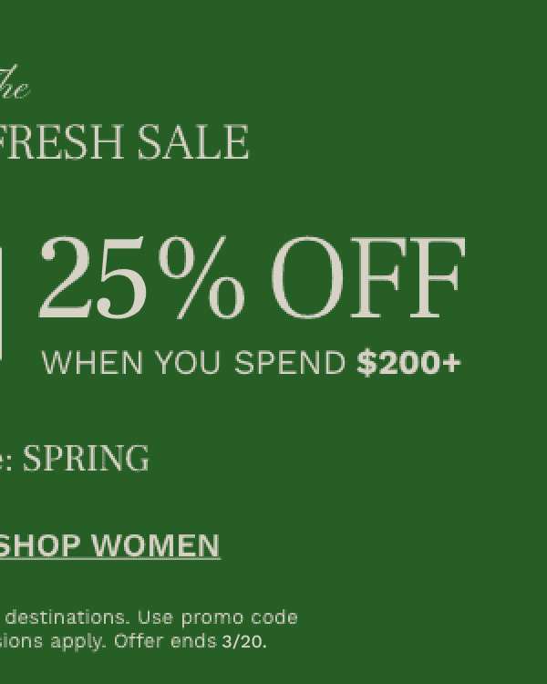 The Spring Refresh Sale | Shop Women