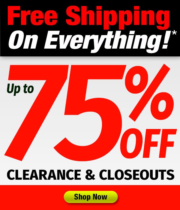 Up To 75% Off + Free Shipping On EVERYTHING!